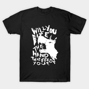 The Hand That Feeds - Illustrated Lyrics - Inverted T-Shirt